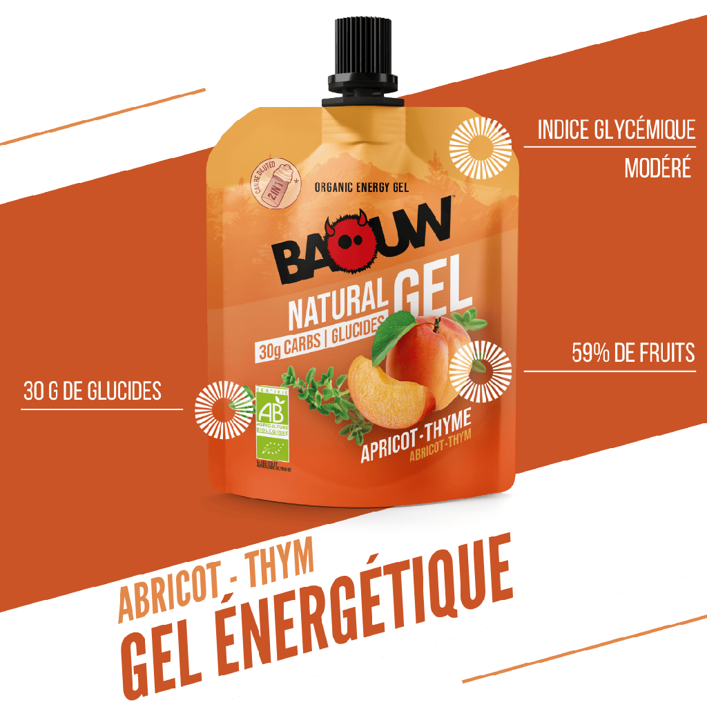 BAOUW Luomu Aprikoosi-hyme-energiageeli (85g)
