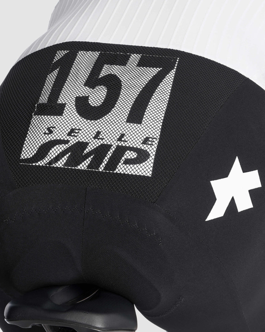 ASSOS EQUIPE RS RAPIDFIRE S11 märkäpuku Valkoinen/musta