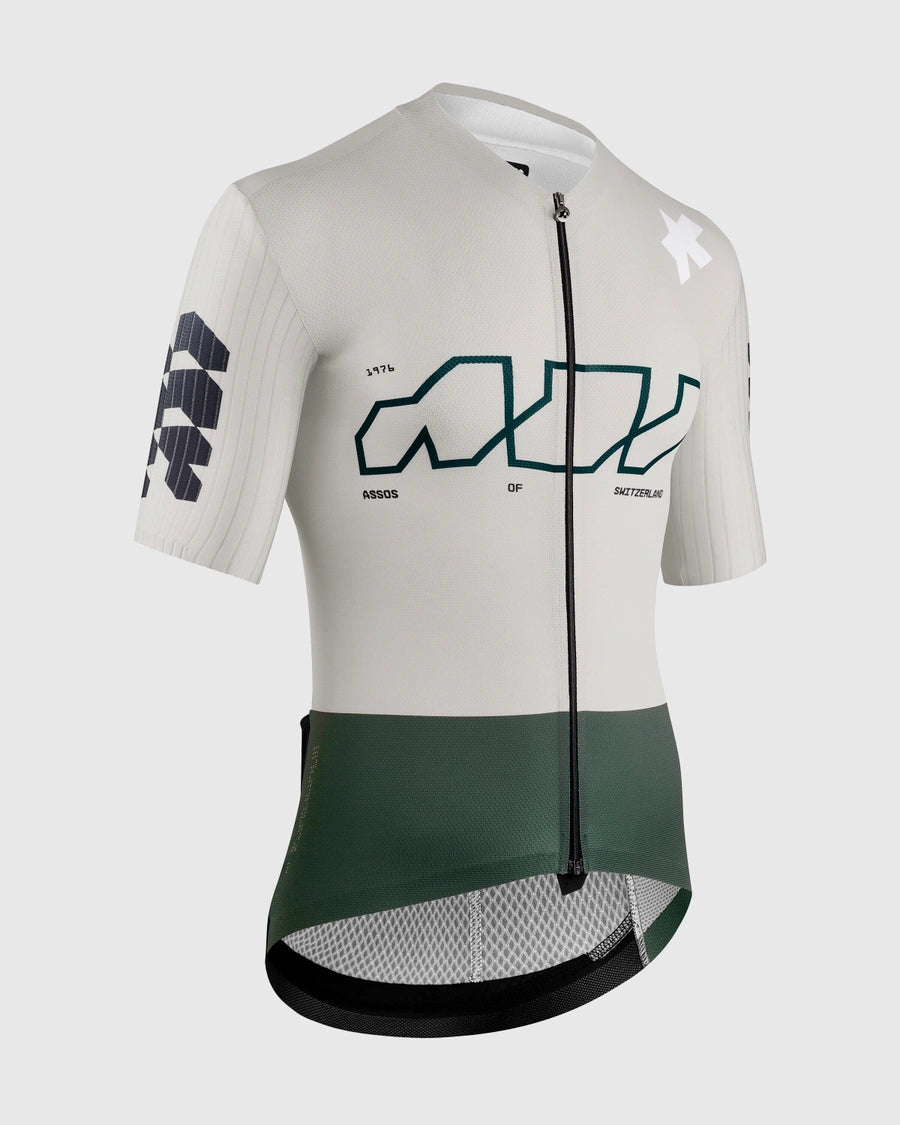 ASSOS EQUIPE RS S11 Something to say Lyhythihainen trikoo Valkoinen