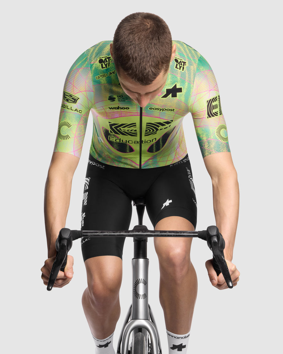 ASSOS MILLE GT EDUCATION FIRST GIRO Jersey lyhythihainen musta/keltainen
