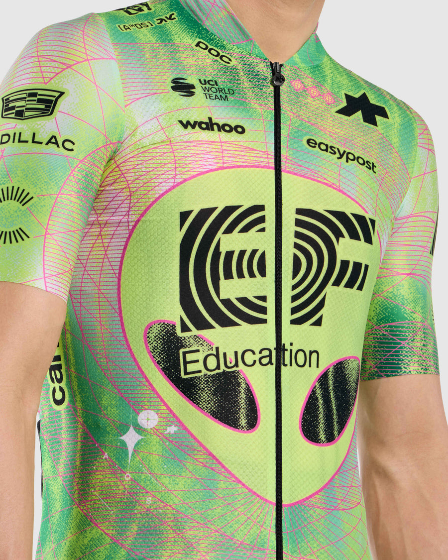 ASSOS MILLE GT EDUCATION FIRST GIRO Jersey lyhythihainen musta/keltainen