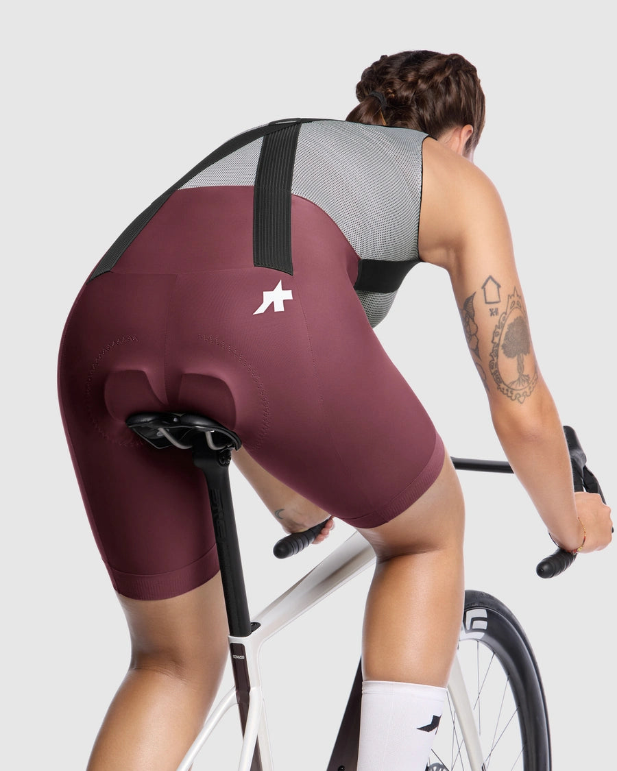 ASSOS UMA GT S11 Naisten burgundinpunainen Bib Tight -sukkahousut