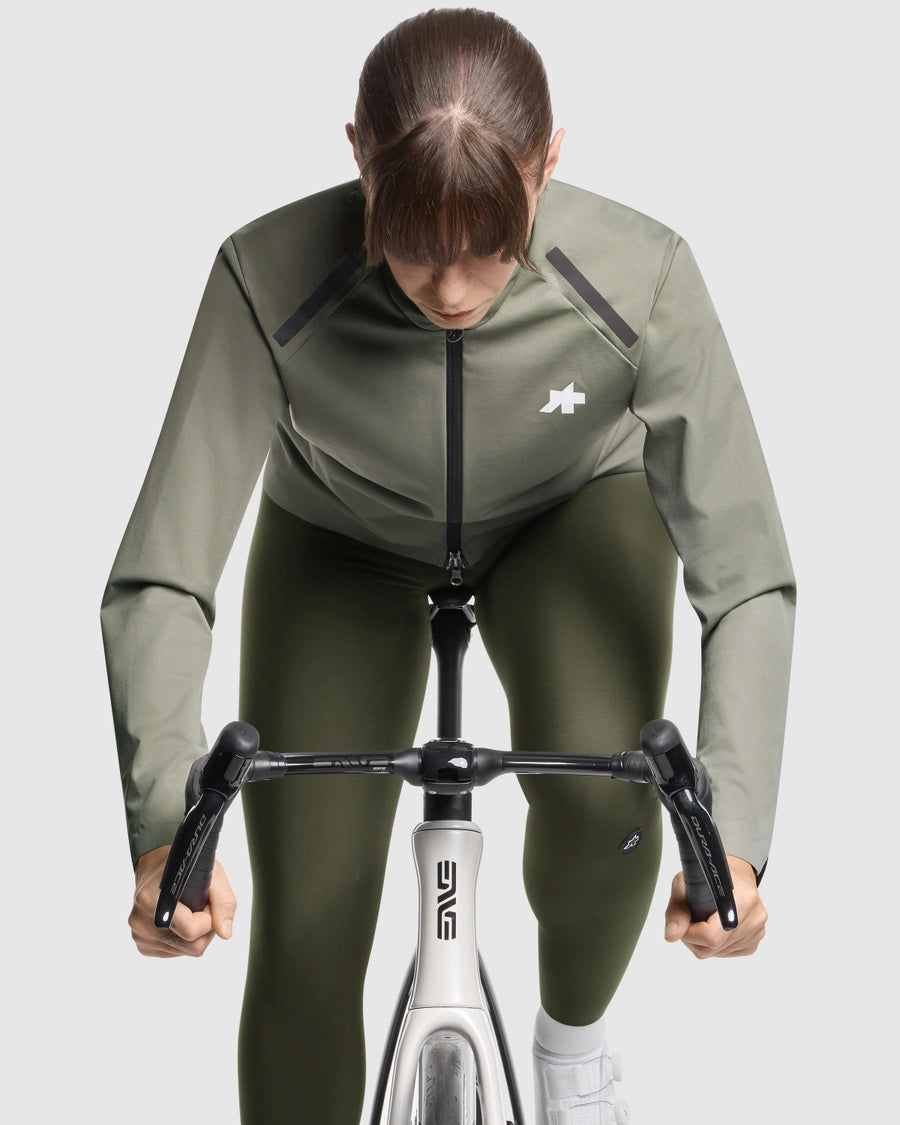 Takki ASSOS MILLE GT SHELL S11 EVO Nainen Vihreä