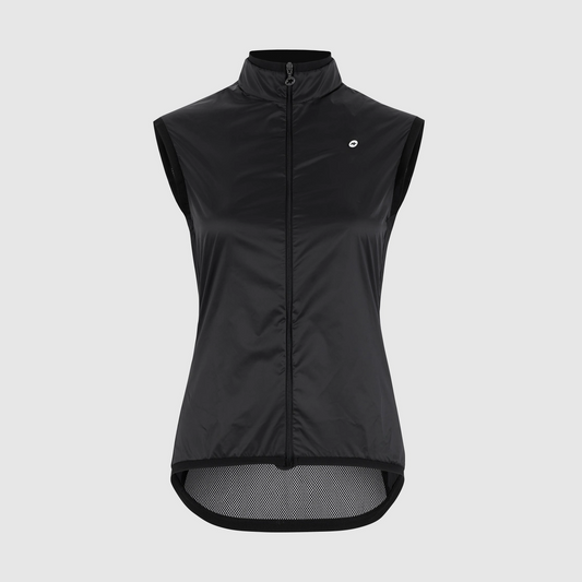 ASSOS UMA GT WIND C2 Naisten hihaton takki Musta