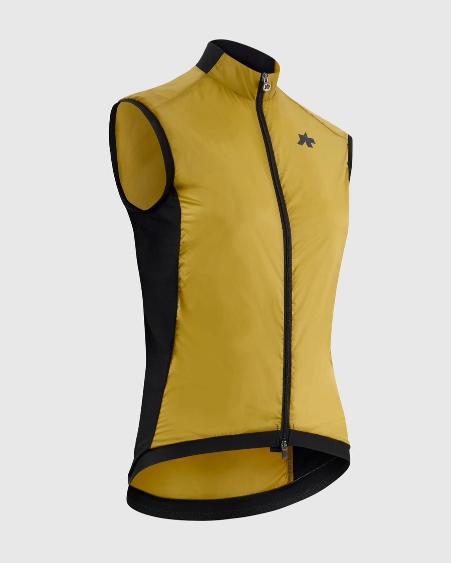 ASSOS UMA GT WIND S11 Naisten kultakeltainen hihaton takki
