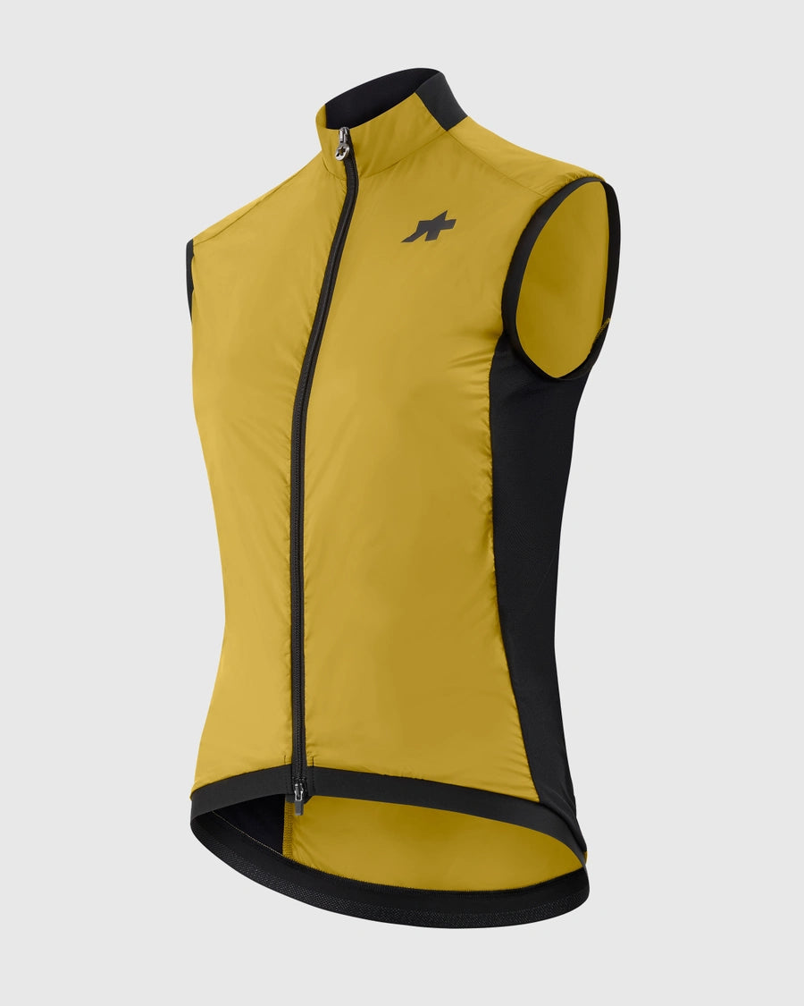 ASSOS UMA GT WIND S11 Naisten kultakeltainen hihaton takki