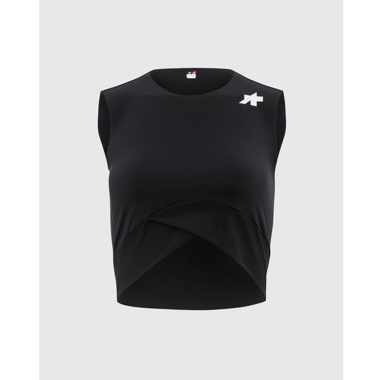 Naisten TACTICA POST RIDE T5 Lyhyt hihaton trikoo Musta