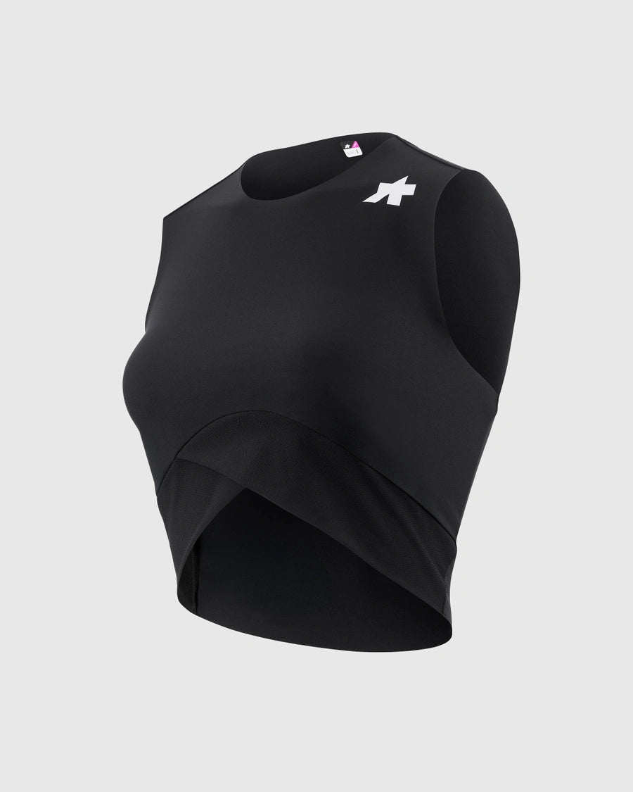 Naisten TACTICA POST RIDE T5 Lyhyt hihaton trikoo Musta