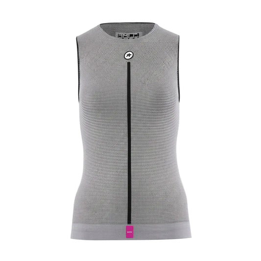 ASSOS NS SKIN LAYER P1 -hihaton aluspaita naisille, harmaa