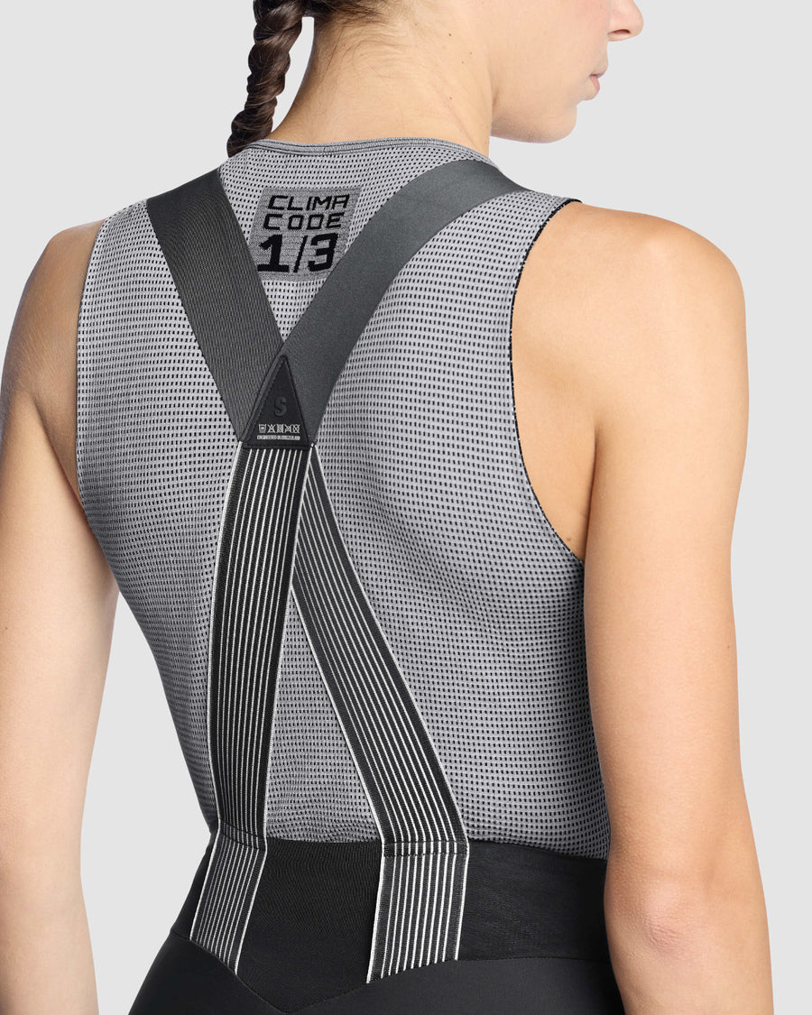 ASSOS NS SKIN LAYER P1 -hihaton aluspaita naisille, harmaa