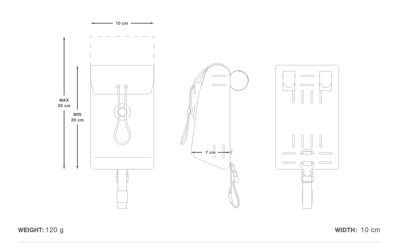 APIDURA EXPEDITION STEM PACK ohjaustankolaukku 1,3 L musta
