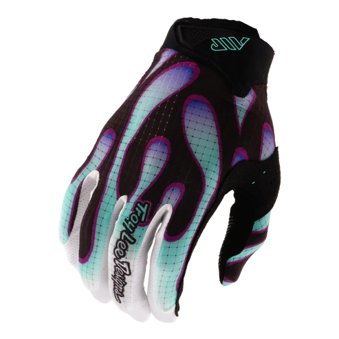 TROY LEE DESIGNS AIR OVERSPRAY Käsineet Musta/Real Teal