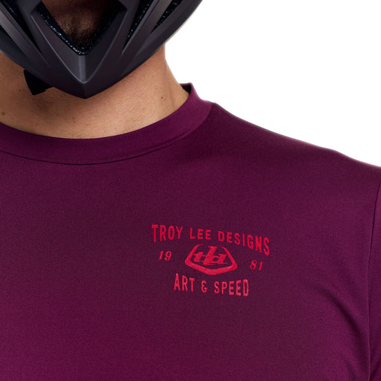 TROY LEE DESIGNS RUCKUS RIDE LOCKDOWN pitkähihainen trikoo Sangriaa