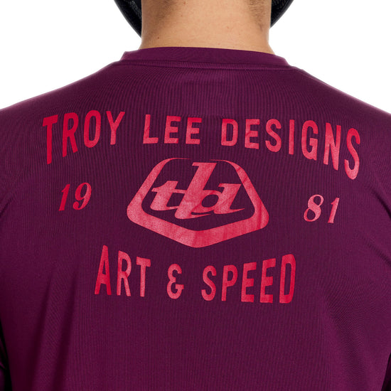 TROY LEE DESIGNS RUCKUS RIDE LOCKDOWN pitkähihainen trikoo Sangriaa