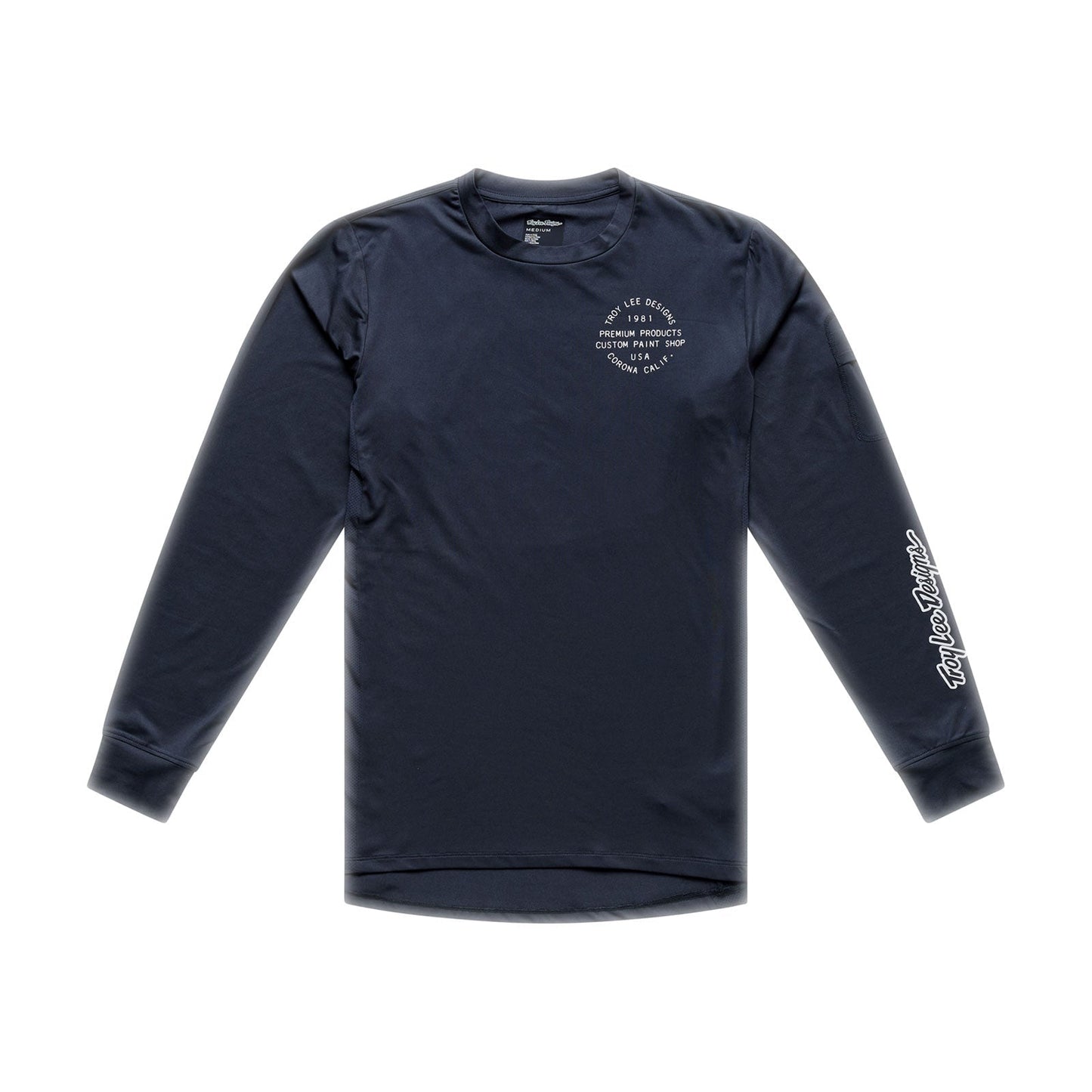 TROY LEE DESIGNS RUCKUS RIDE PRESSED pitkähihainen hiilipintainen Jersey