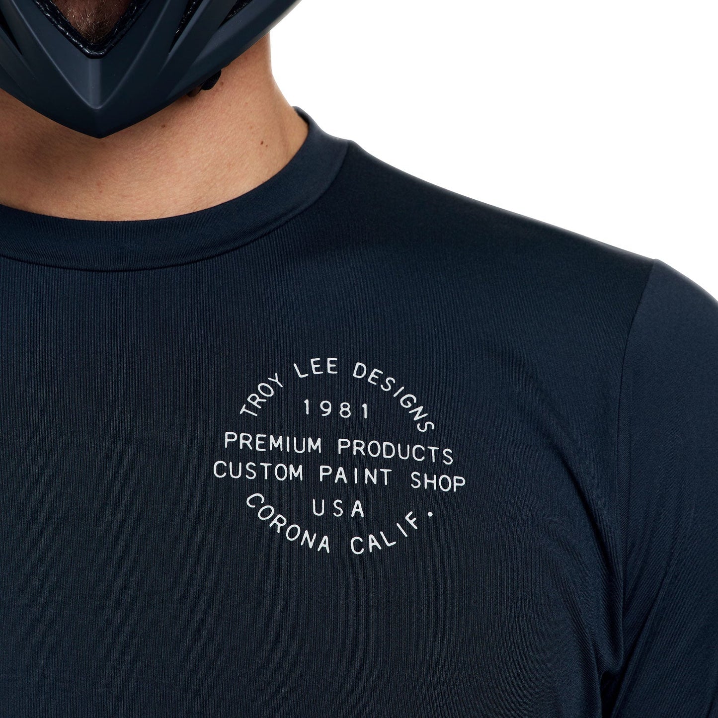TROY LEE DESIGNS RUCKUS RIDE PRESSED pitkähihainen hiilipintainen Jersey