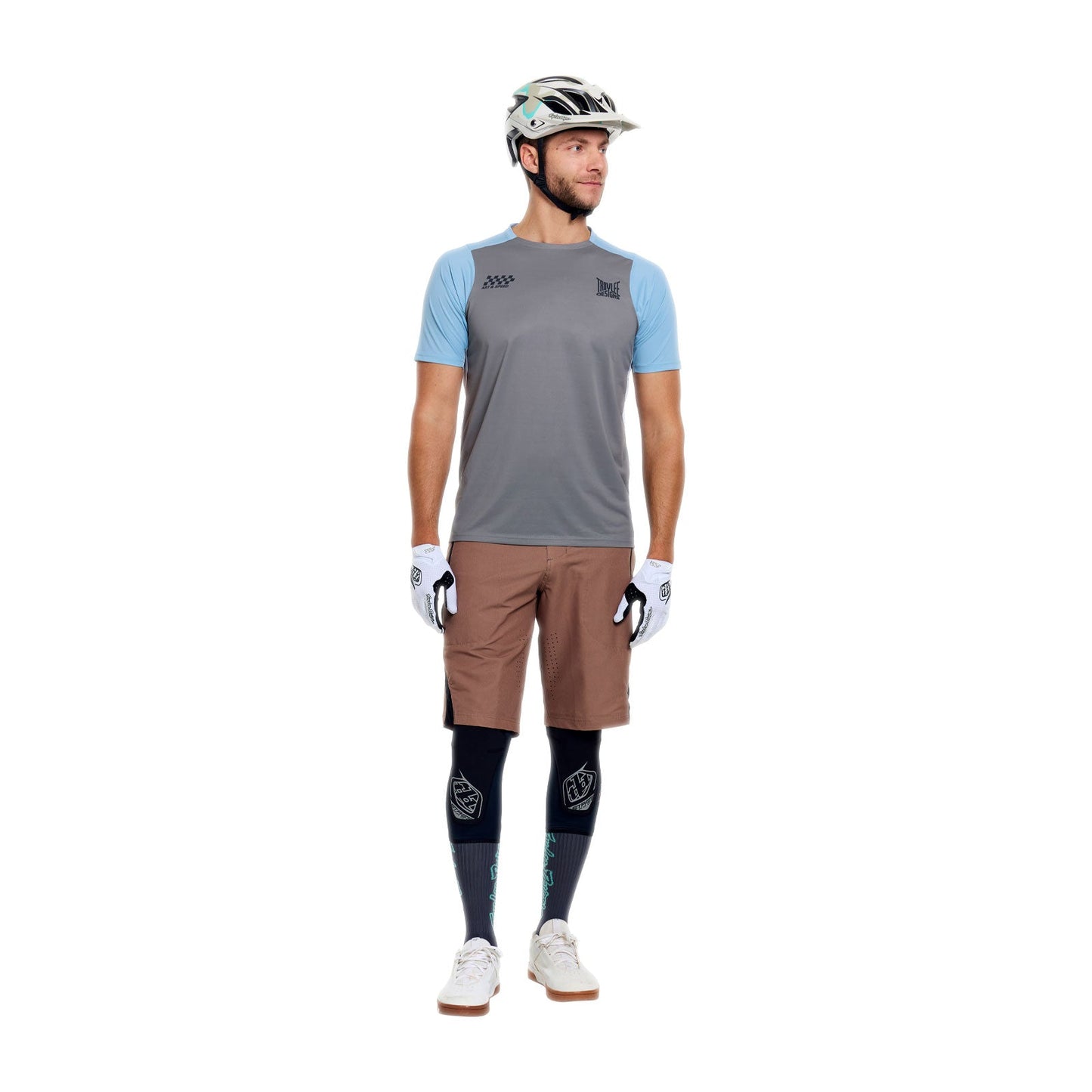 TROY LEE DESIGNS SKYLINE PRO FANGS ARMY lyhythihainen trikoo Khaki