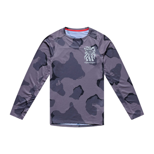 TROY LEE DESIGNS SKYLINE PRO FLOW CAMO Pitkähihainen Jersey Hiili