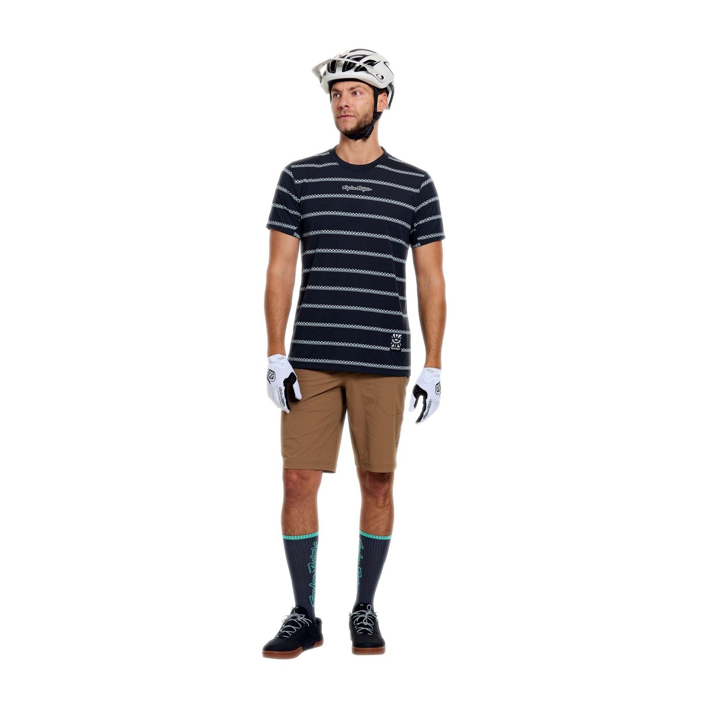 TROY LEE DESIGNS SKYLINE FAKIE RIDE Jersey Carbon lyhythihainen trikoo