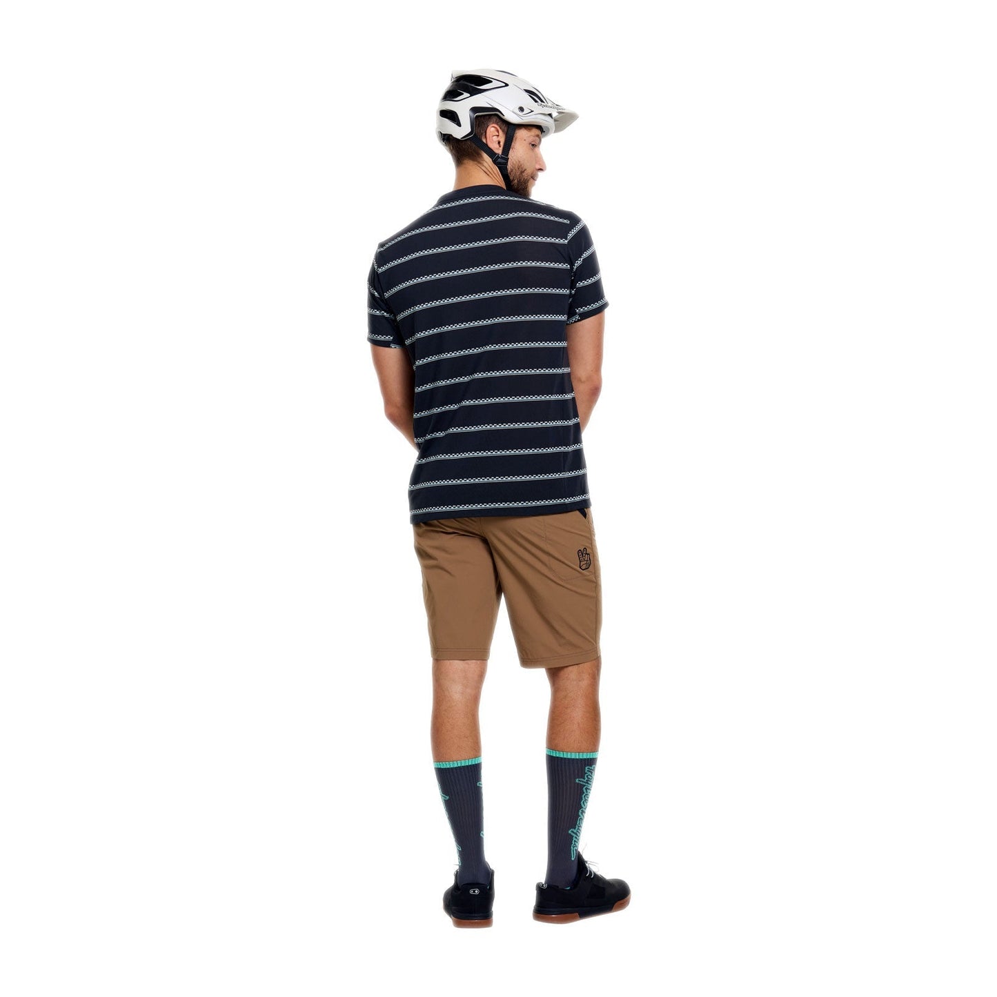 TROY LEE DESIGNS SKYLINE FAKIE RIDE Jersey Carbon lyhythihainen trikoo