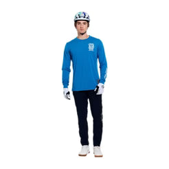 TROY LEE DESIGNSSKYLINE RIDE ONE EYE AERO Jersey pitkähihainen sininen