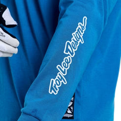 TROY LEE DESIGNSSKYLINE RIDE ONE EYE AERO Jersey pitkähihainen sininen