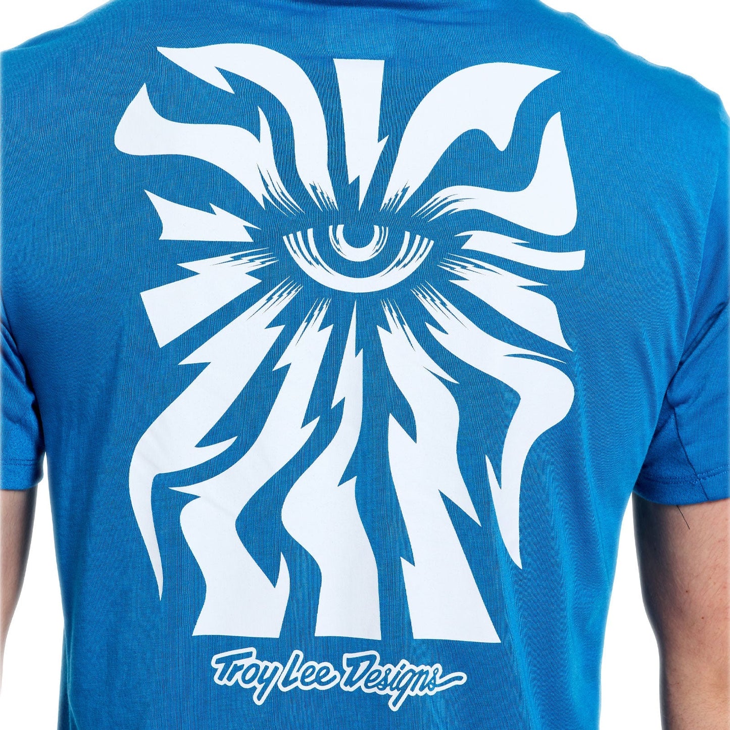 TROY LEE DESIGNS SKYLINE RIDE ONE EYE AERO Jersey Lyhythihainen Sininen