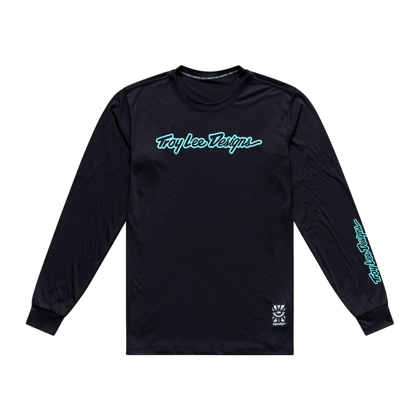 TROY LEE DESIGNS SKYLINE RIDE SIGNATURE Jersey pitkähihainen musta/turkoosi musta/turkoosi