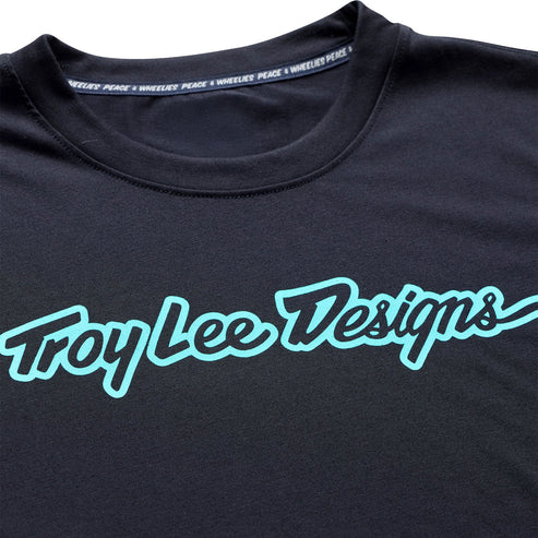 TROY LEE DESIGNSSKYLINE RIDE SIGNATURE Trikoo Lyhythihainen musta/vihreä