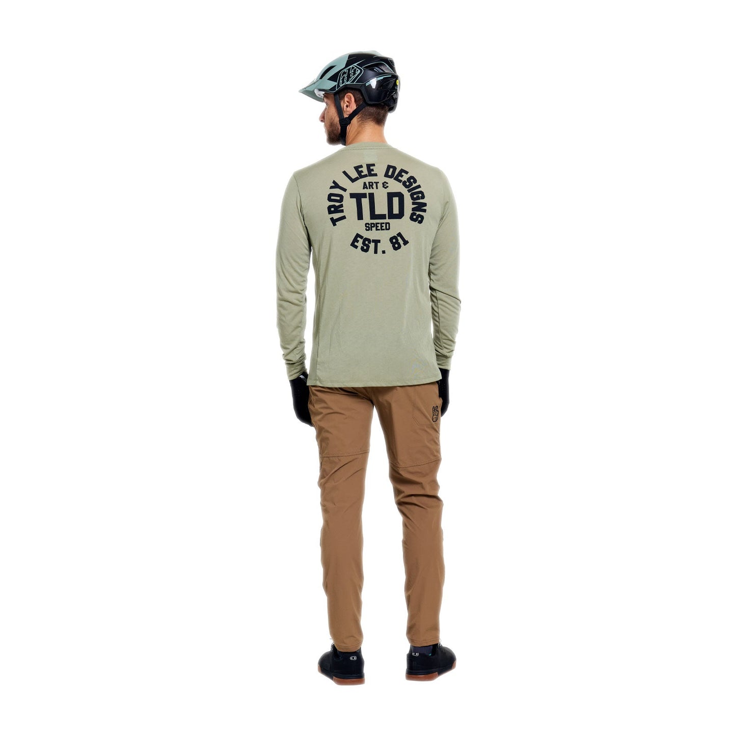 TROY LEE DESIGNS SKYLINE RIDE STAMPS pitkähihainen Jersey Sage