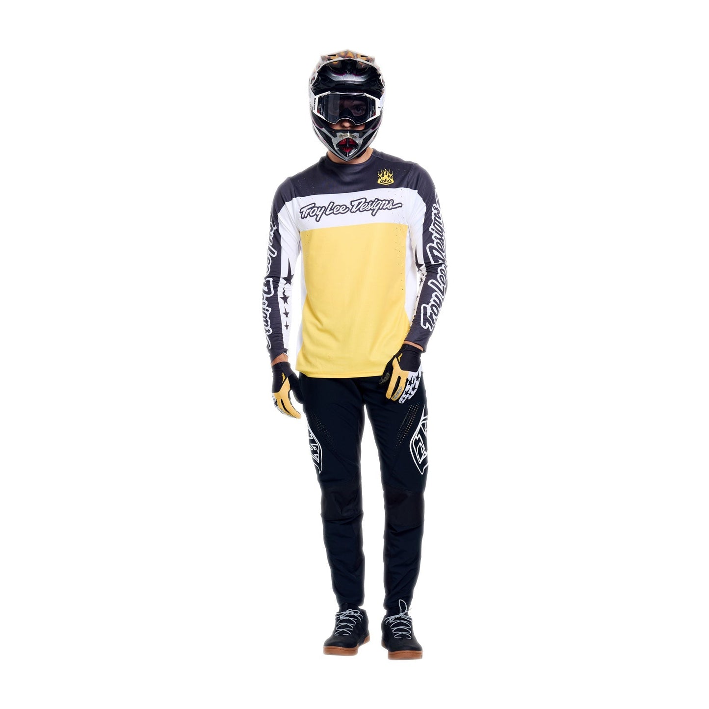TROY LEE DESIGNS SPRINT PRO YO MOTO pitkähihainen trikoo Musta/Keltainen