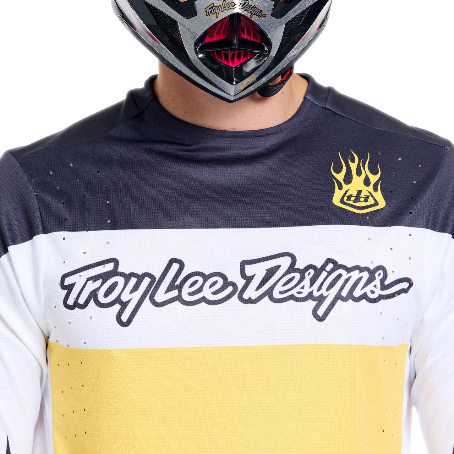 TROY LEE DESIGNS SPRINT PRO YO MOTO pitkähihainen trikoo Musta/Keltainen