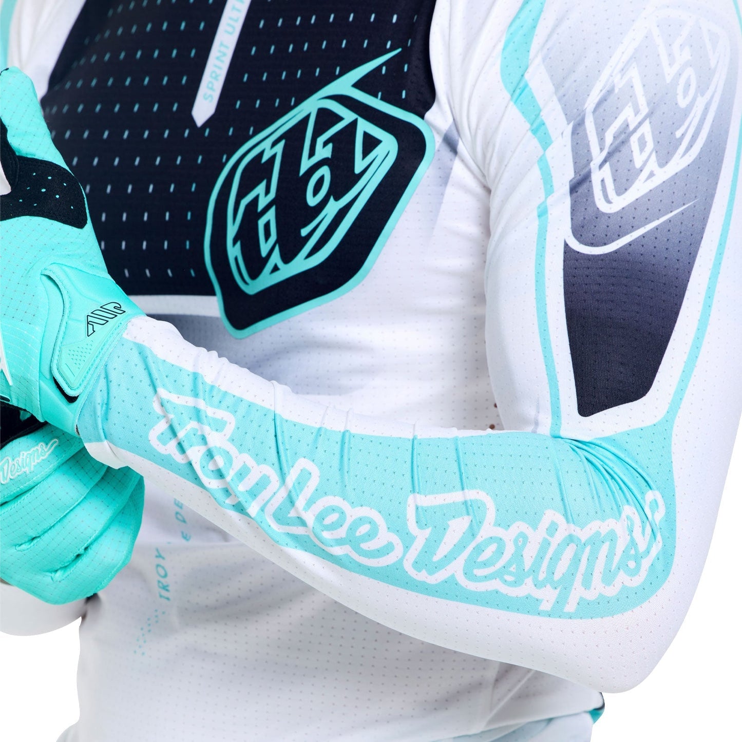 TROY LEE DESIGNS SPRINT ULTRA PROTON pitkähihainen pelipaita valkoinen/sininen