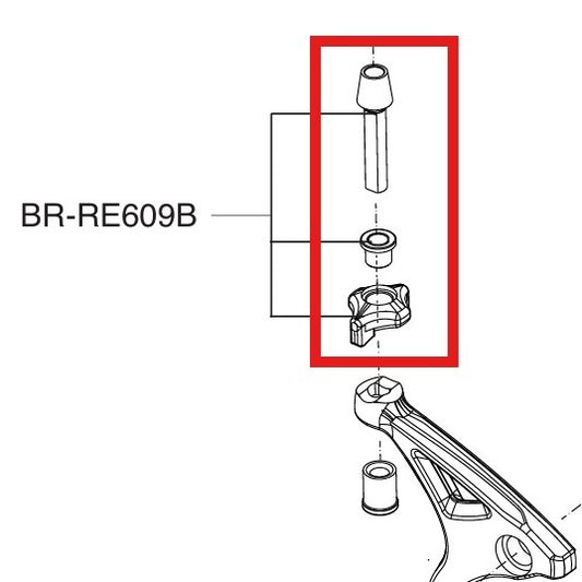 Säätöruuvi jarrusatulalle CAMPAGNOLO SUPER RECORS / RECORD 12V Musta
