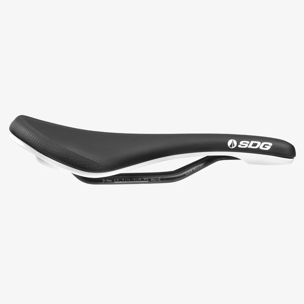 SDG BEL-AIR V3 Rails Lux Alloy -satula musta/valkoinen