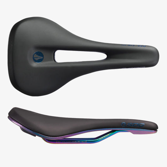 SDG BEL-AIR V3 OVERLAND Rails Lux-Alloy Black/Oil Slick Satula (musta/öljy)