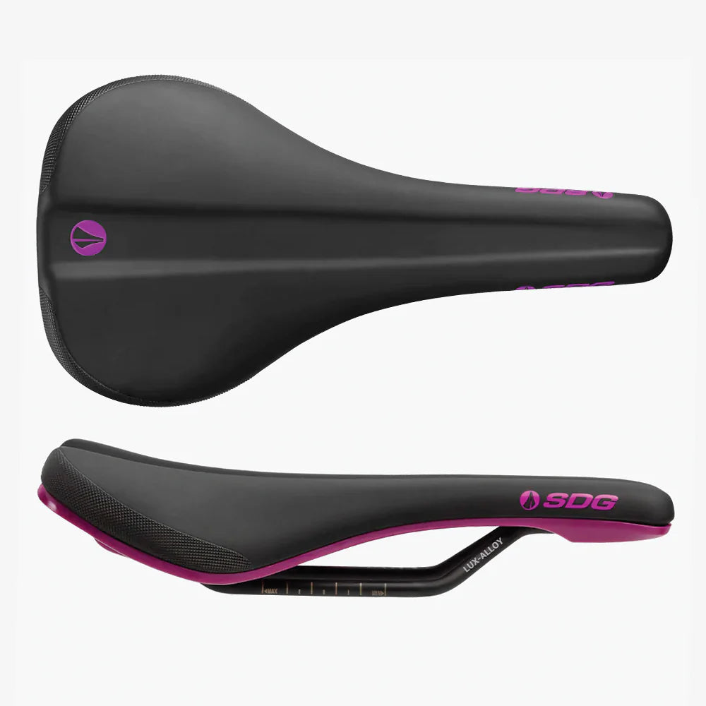 SDG BEL-AIR V3 Rails Lux Alloy -satula musta/violetti