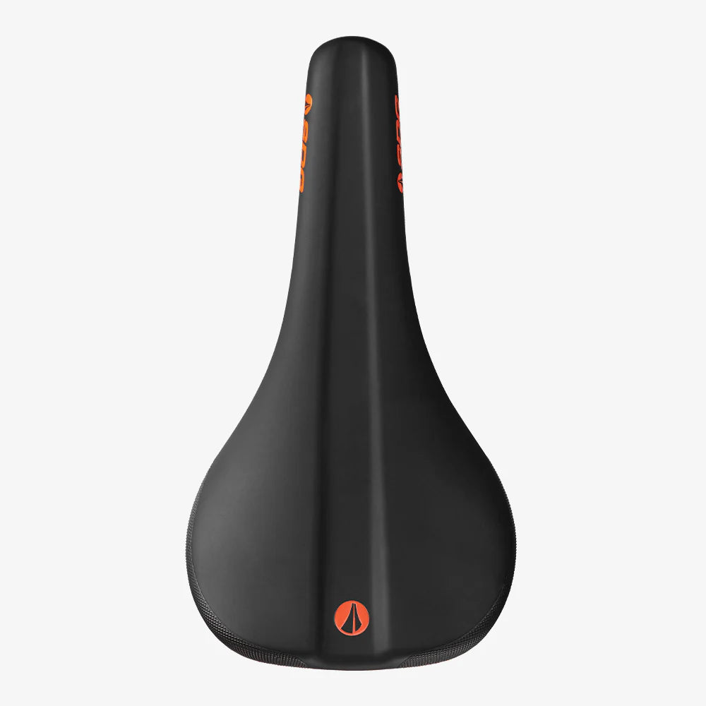 SDG BEL-AIR V3 Rails Lux Alloy -satula musta/oranssi