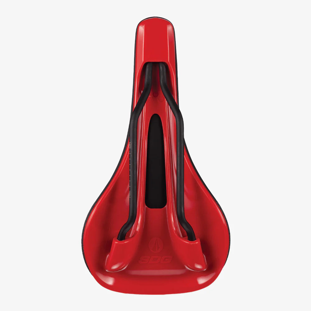 SDG BEL-AIR V3 Rails Lux Alloy -satula musta/punainen