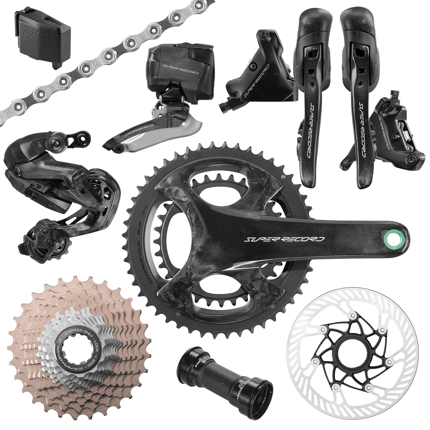 CAMPAGNOLO SUPER RECORD WRL 2x12V paketti