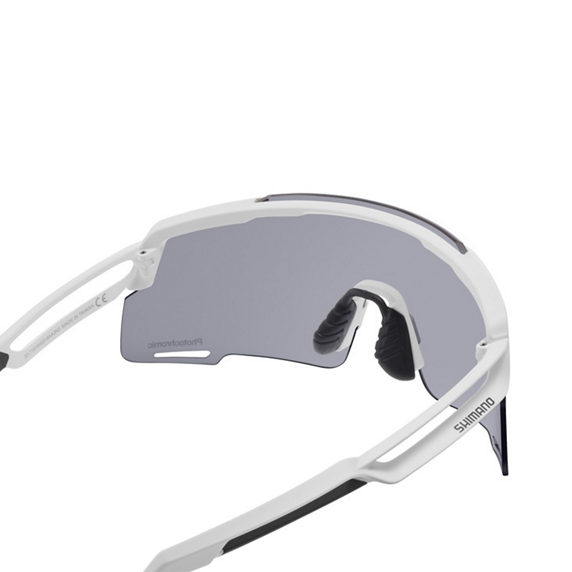 SHIMANO EQUINOX 4 CE-EQNX5 Valkoiset mattapintaiset lasit Harmaa fotokrominen linssi