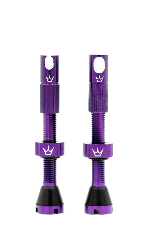 PEATY'S x Chris King MK2 Presta 42 mm Tubeless-venttiilit (x2) Violet