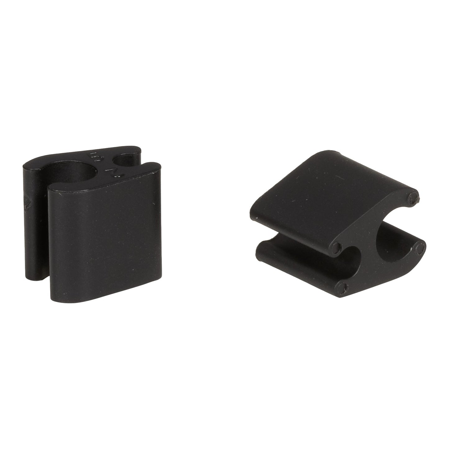 10 kaapeliklipsin paketti Duo Musta ELVEDES 4.1mm/4.1mm Muovi