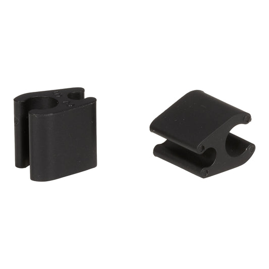 10 kaapeliklipsin paketti Duo Musta ELVEDES 4.1mm/4.1mm Muovi