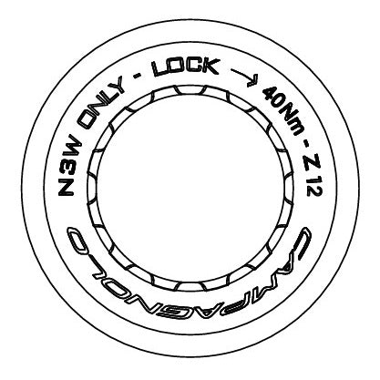 CAMPAGNOLO 11-12V 12T KASETTIMUTTERI N3W RUNKOON