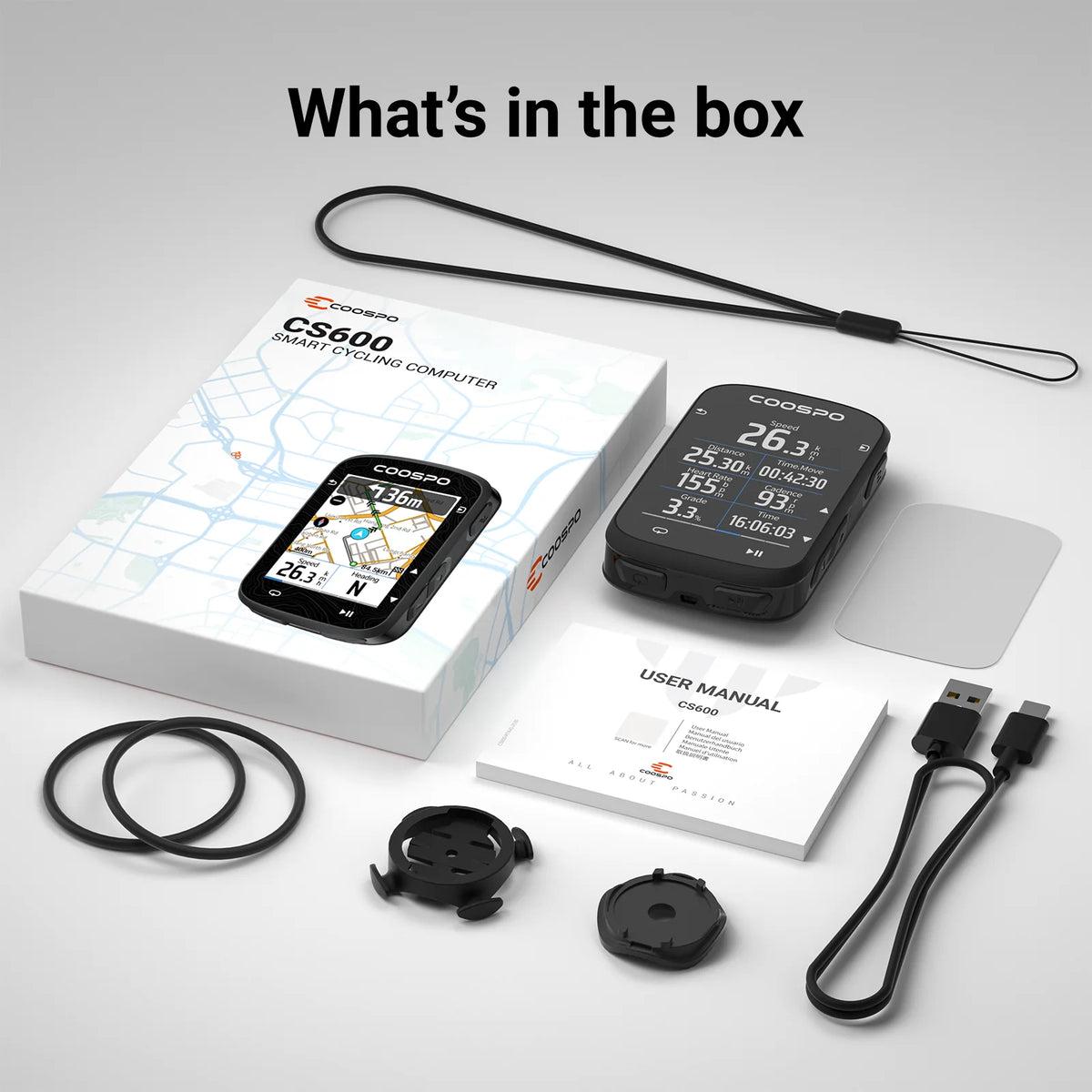 COOSPO CS600 GPS-pyörätietokone