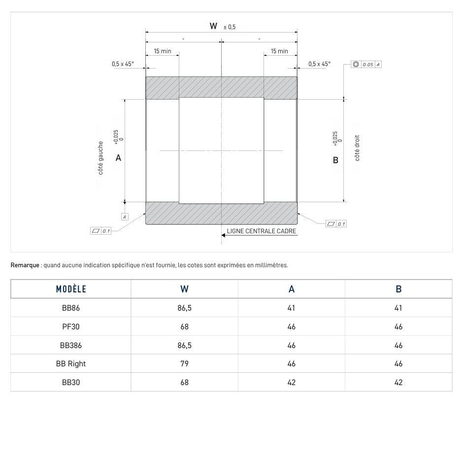 CAMPAGNOLO BB86 PRESS-FIT QCK-TECH 86.5x41 kampiakseli