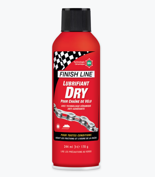 Ketjuvoiteluaine FINISH LINE DRY LUBE Teflon - kaikkiin olosuhteisiin – aerosoli (244 ml)