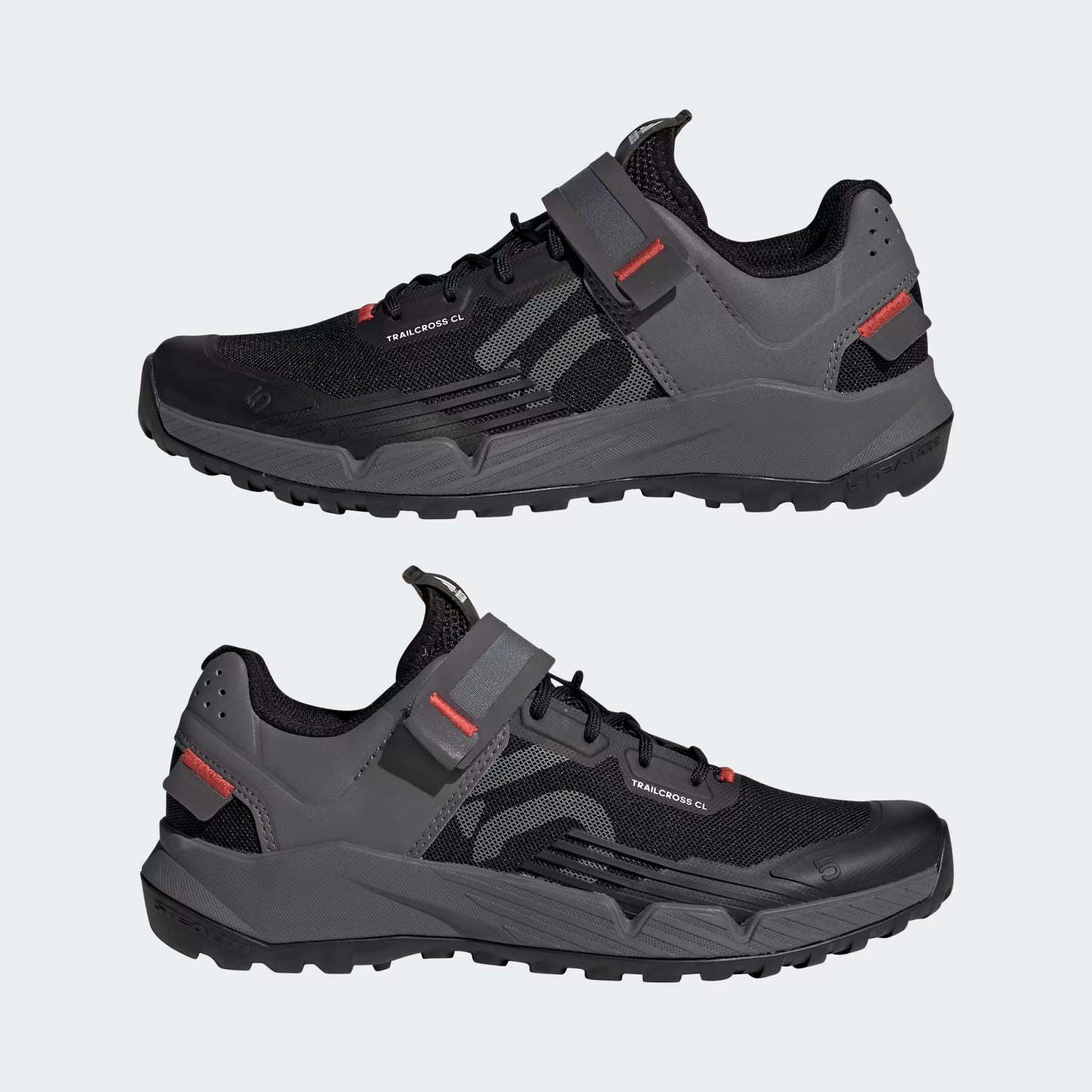 ADIDAS FIVE TEN TRAILCROSS CLIP-IN MTB-kengät Musta/Harmaa/Punainen