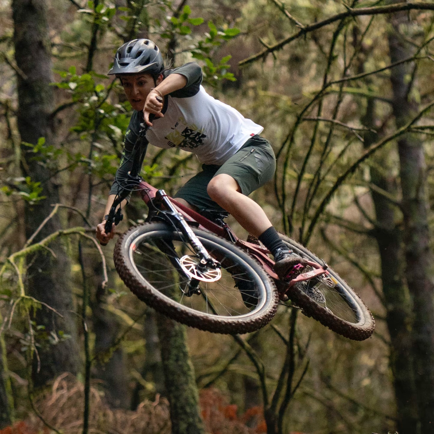 Five Ten TRAILCROSS CLIP-IN Naisten MTB-kengät Musta/punainen